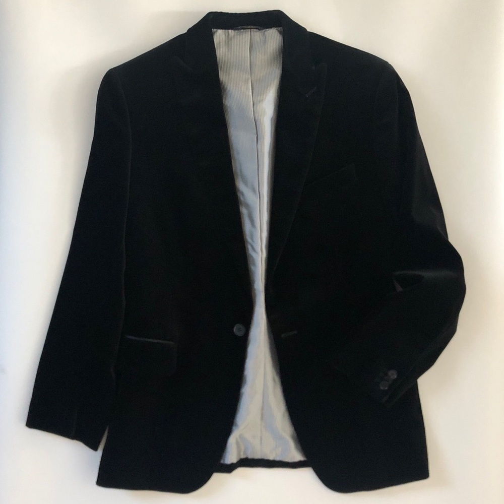 Banana Republic Black Velvet Blazer (28S)